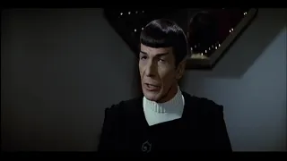 Captain Spock Encourages Admiral Kirk to Assume Command