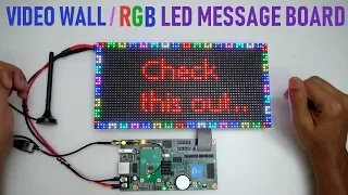 Video Wall / RGB LED Message Board