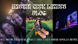 ACL vlog: packing, getting to atx, (sza, omar apollo, benee) | austin city limits music festival