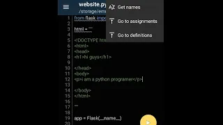 creating website with pydroid3 part 2|using HTML in pydroid3#pydroid3 #python