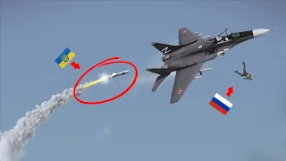 Russian MIG-29 fighter pilot try to jump for survival from a Ukrainian missile, but fails. | ARMA
