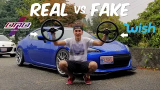 Racing Wheel Install! REAL VS FAKE WHEELS!