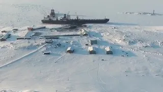 Dikson Russia, Arctic ocean, drone 2017