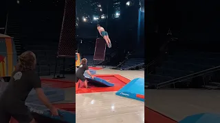 Trampoline but make it slow-mo 🤩  | Cirque du Soleil #shorts