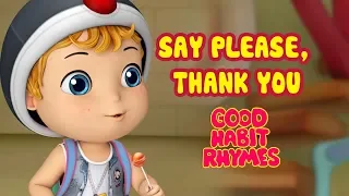 Say Please and Thank You Learn Good Habits and Manners | Rhymes for Kids | Infobells