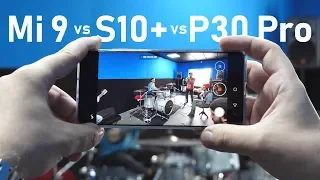 Galaxy S10+ vs Xiaomi Mi 9 vs Huawei P30 Pro vs iPhone XS Max и Pixel 3 XL: сравнение камер в видео