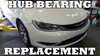 Front Hub Bearing Replacement 2015 Chrysler 200