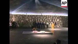 Putin at Holocaust museum, dinner with Katsav