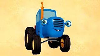 The Blue Tractor's Playground - episodes 1 -13 - compilation -  car cartoon
