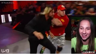 WWE Raw 9/29/14 Cena attacks Rollins Live Commentary