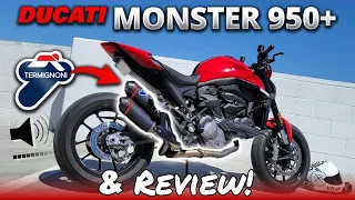 Ducati Monster 937 950 • Termignoni Exhaust Sound & Review!