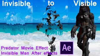 Invisible Man Effect. Predator Movie Invisible Man Effect. After effects.