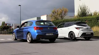 ON FAIT LA COURSE!!! // TOYOTA COROLLA GR SPORT VS BMW SERIE 1 M SPORT DRAG RACE