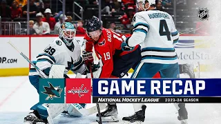 Sharks @ Capitals 10/29 | NHL Highlights 2023