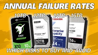 AFR analysis on who makes the best high capacity drives. Seagate, Western Digital or Toshiba?