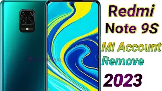 Redmi Note 9s mi account || Redmi id Remove || Easy way|| Unlock Tool #redmi #2023