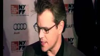 Matt Damon at the premiere of Hereafter