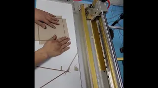 Semi auto corner cutting V grooving machine