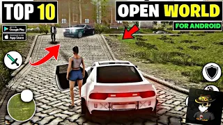 Top 10 New Open World Games For Android | GTA 5 Like Games For Android 💀🧿