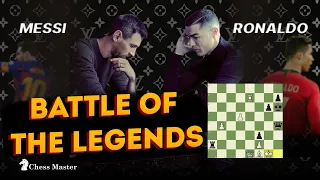 Cristiano Ronaldo vs Lionel Messi Chess Battle | Magnus rated the game