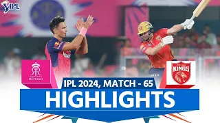 Punjab Kings Vs Rajasthan Royals 65th IPL Match Full Highlights 2024 | PBKS VS RR Highlights