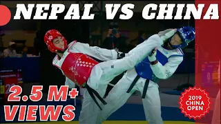 Gyanendra Hamal 🇳🇵 Vs 🇨🇳 Tao Zhang | Nepal Vs China | 63 K.G. Semifinal | 2019 China Open