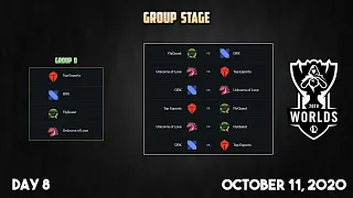 Worlds 2020 | Group Stage: Day 8 ~ Group D (Live-View #10)