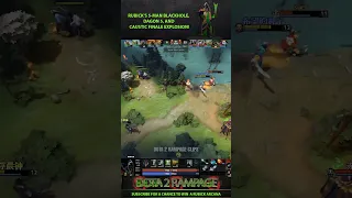 Rubick's 5-Man Blackhole, Dagon5, and Caustic Finale Explosion! | Dota 2 Rampage #dota2 #dota2shorts