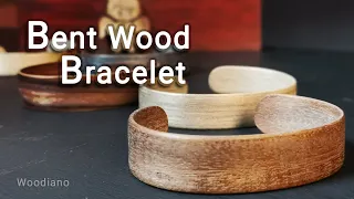 How to bend wood bracelet (Preparing wood surface for dyeing)