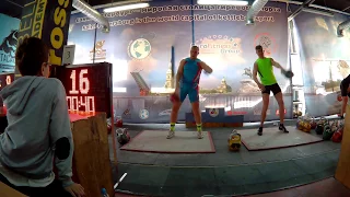 Ivan Denisov  snatch 32 kg kettlebell 218 reps in White Nights WAKSC GRAND PRIX