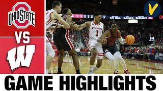#16 Ohio State vs #13 Wisconsin Highlights | 2022 College Basketball Highlights