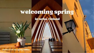 spring in turku, finland | dinner on the river, chapels, sauna