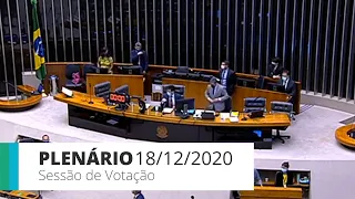 Plenário - Aprovada a MP que autoriza adesão a consórcio de vacinas contra Covid-19 - 18/12/2020