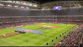 Hen Wlad Fy Nhadau (Land Of My Fathers) at the 2022 Six Nations Wales Vs France.