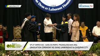 One North Central Luzon: VP Sara Duterte, Nagsilbing Panauhin sa Graduation Ceremony sa Dagupan City