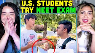 US Medical Students Try NEET Exam REACTION!!