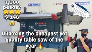 BOSCH GTS 254 Professional Table Saw - Unboxing + Set Up