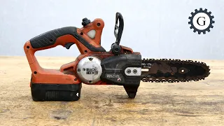 NiMH to Li-ion Chainsaw Restoration | Black&Decker CCS818-JP (Older Model)