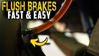 Bleed Your Brakes Solo and Fast! Mushy Car Brakes Fix
