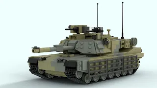 LEGO Quick Build MOC: M1A2 Abrams Tank! (722)