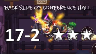 World 17-2 ☆☆☆ - Back side of conference hall - Guardian Tales
