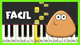 Canción de Pou - Tutorial para Piano con Notas - Fácil ✅✅✅