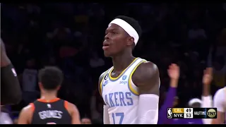 Dennis Schroder Half Court Buzzer Beater From Lebron James #NBA #highlights #Lakers #Knicks