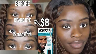 2 Cheap At Home Brow Tinting Products | *Beginner Friendly* Eyebrow Tutorial | Dark Skin Makeup WOC