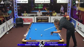 Stuttgart Open 2017, No. 26, Sebastian Ludwig vs. Roman Hybler, 10-Ball, Pool-Billard