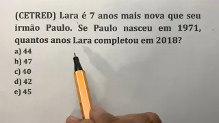 Problema de Matemática Básica para Concursos | Prof Robson Liers