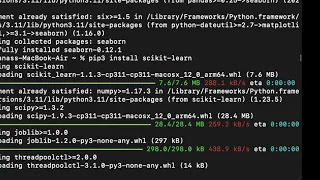 How to install matplot,numpy,pandas.. packages in Python on MAC M1