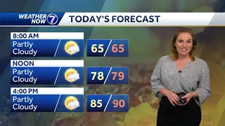 Sunday, September 18 morning weather forecast