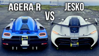 THE CREW MOTORFEST: KOENIGSEGG JESKO VS KOENIGSEGG AGERA R (WHICH IS FASTEST?)