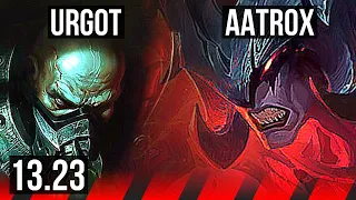 URGOT vs AATROX (TOP) | 7 solo kills, 1.9M mastery, 1400+ games | EUW Master | 13.23